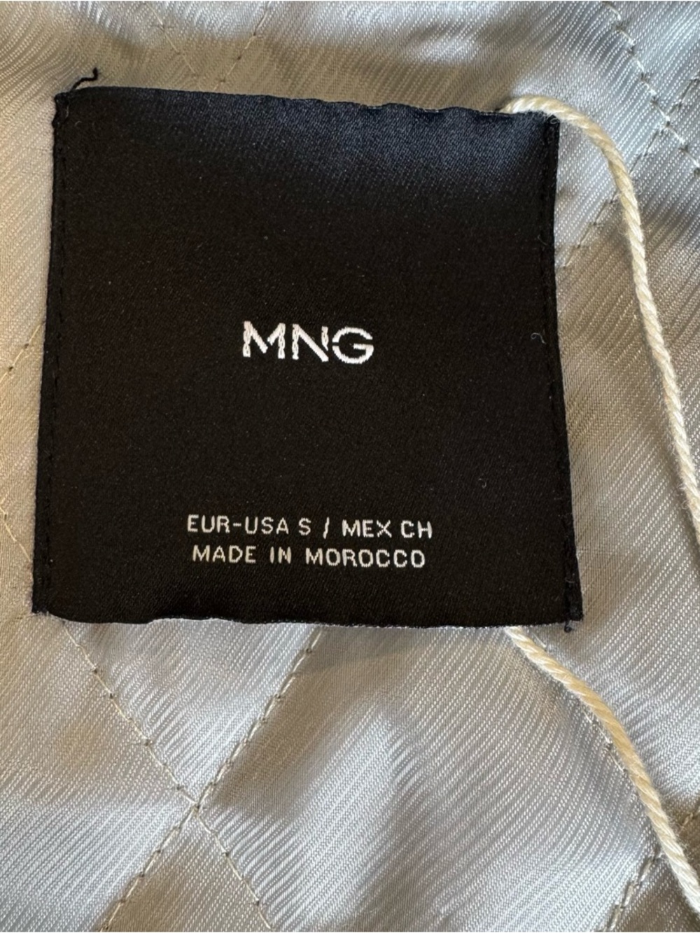 ✨ MANGO Textured Tweed Bomber Jacket | Black & White | Size Small (Oversized) ✨ - Picture 4 of 11